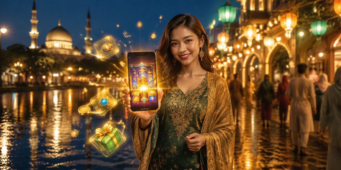 Aplikasi kasino Malaysia dengan tema Hari Raya untuk pengguna tempatan